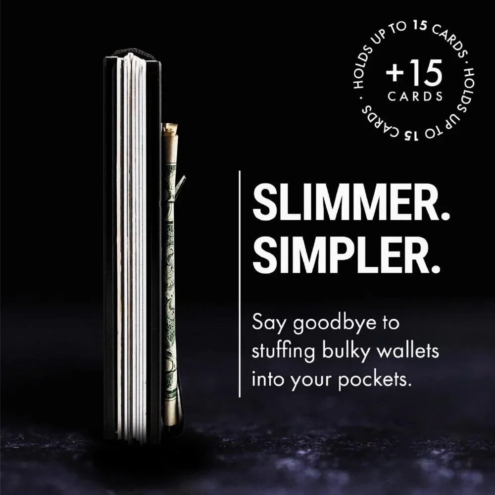 Minimalist Wallet for Men Slim RFID‎ Blocking Wallet Scratch Resistant Matte